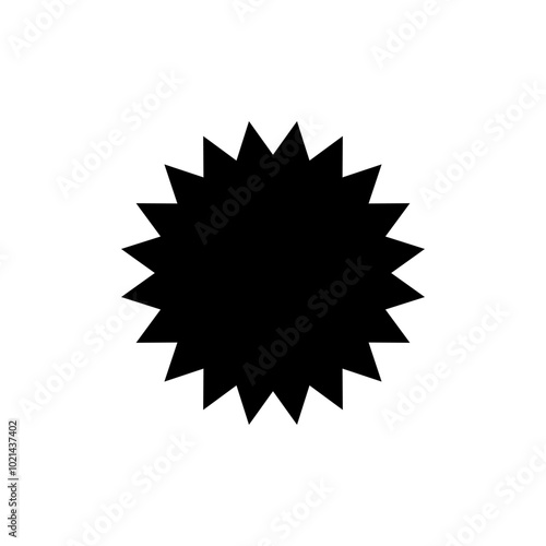 Starburst, sunburst vector price tag, label. Empty, blank price flash for promotion, marketing, sales concept