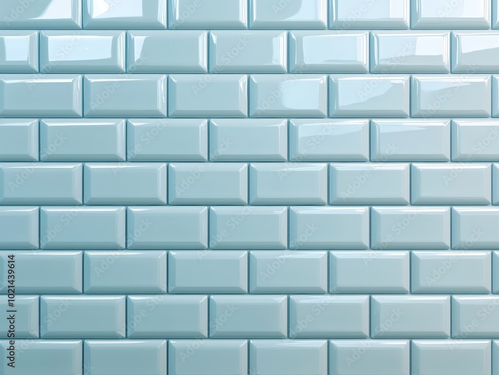 Serene Blue Tile Wall Minimalist Tile Pattern in Soft Pastel Blue, Close-Up View, Bathroom Interior Design Concept Serene Blue Tile Wall Minimalist Tile Pattern in Soft Pastel Blue, Close-Up View, Bathroom Interior Design Concept