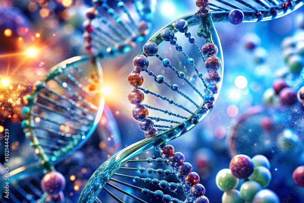 Fototapeta premium Innovative Helix Biotech Solutions for Advanced Genetic Research and Development in Modern Biotechnology Industry