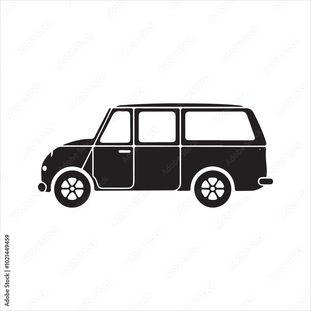 Car icon silhouette Vector illustration art Car icon silhouette Vector illustration art