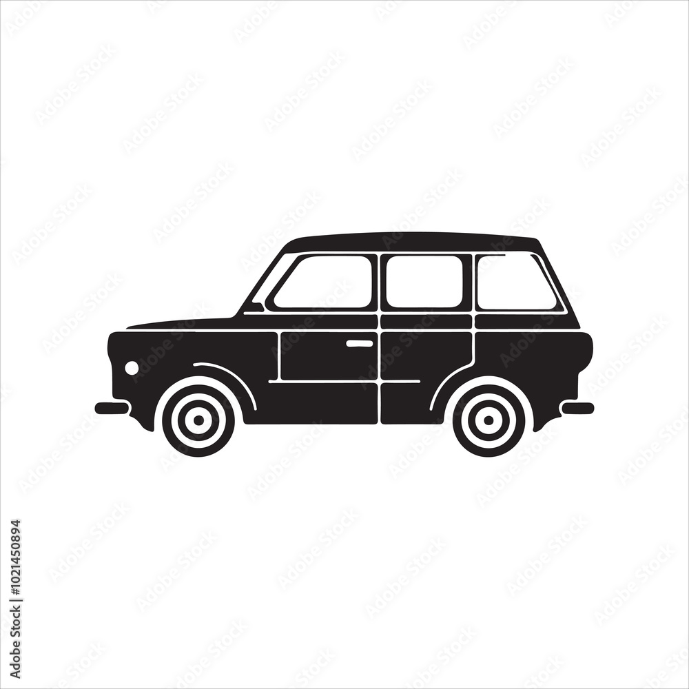 Car icon silhouette Vector illustration art Car icon silhouette Vector illustration art