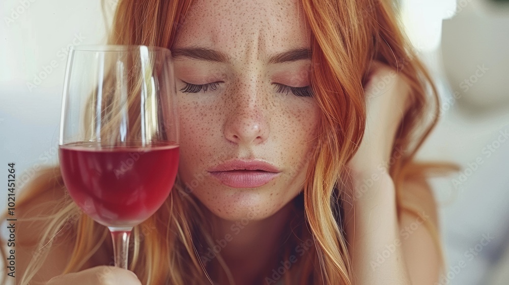 Beautiful young woman with glass and bottle of wine Beautiful young woman with glass and bottle of wine