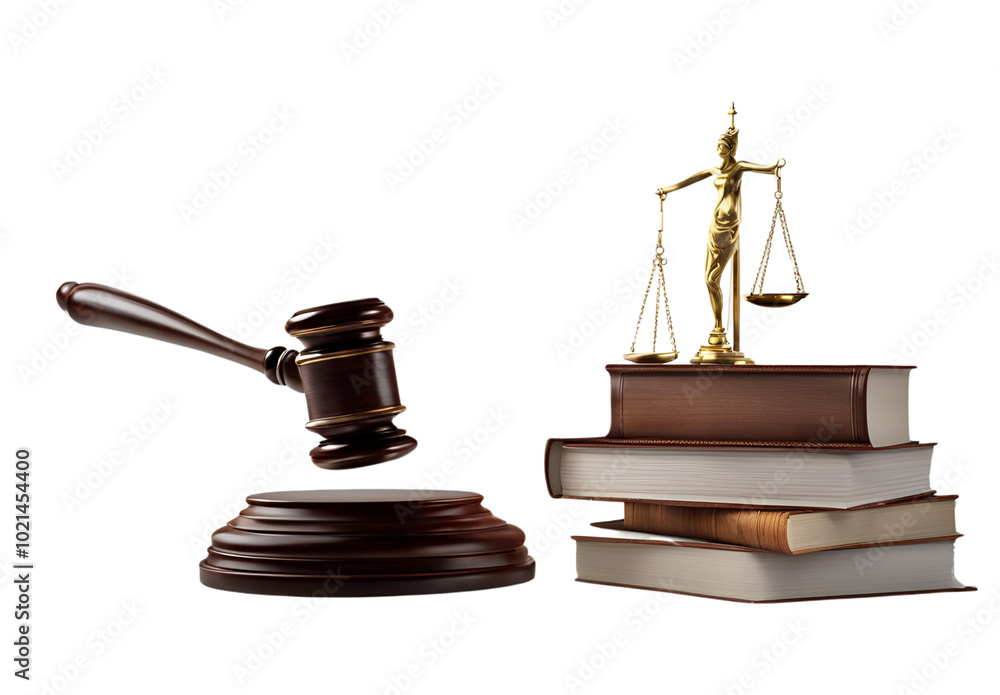 gavel and book scales of justice isolated on white background gavel and book scales of justice isolated on white background