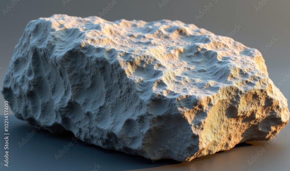 A textured rock with a rugged surface, perfect for showcasing natural materials in design, architecture, or geological studies. Ideal for backgrounds or product presentations. A textured rock with a rugged surface, perfect for showcasing natural materials in design, architecture, or geological studies. Ideal for backgrounds or product presentations.