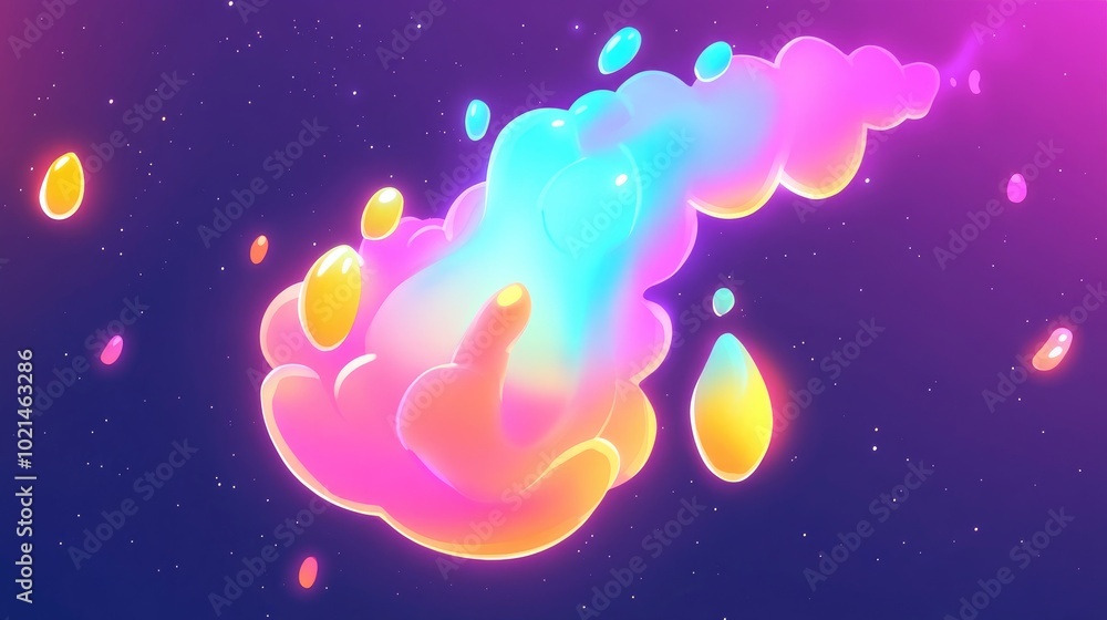 Abstract gradient background featuring a creative neon design Ideal for use in banners postcards and book illustrations Created using various digital tools Abstract gradient background featuring a creative neon design Ideal for use in banners postcards and book illustrations Created using various digital tools