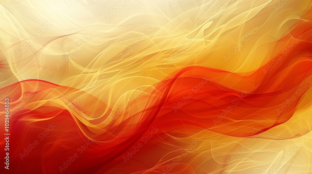 Abstract red and yellow fluid shapes Abstract red and yellow fluid shapes
