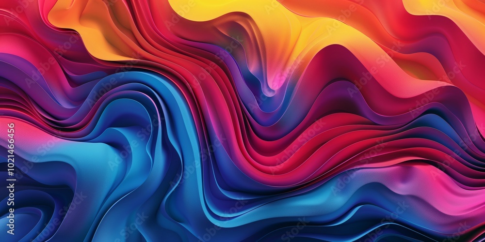 Abstract background with vibrant wavy lines in rich hues, dynamic shapes, smooth texture, lively colors. Abstract background with vibrant wavy lines in rich hues, dynamic shapes, smooth texture, lively colors.