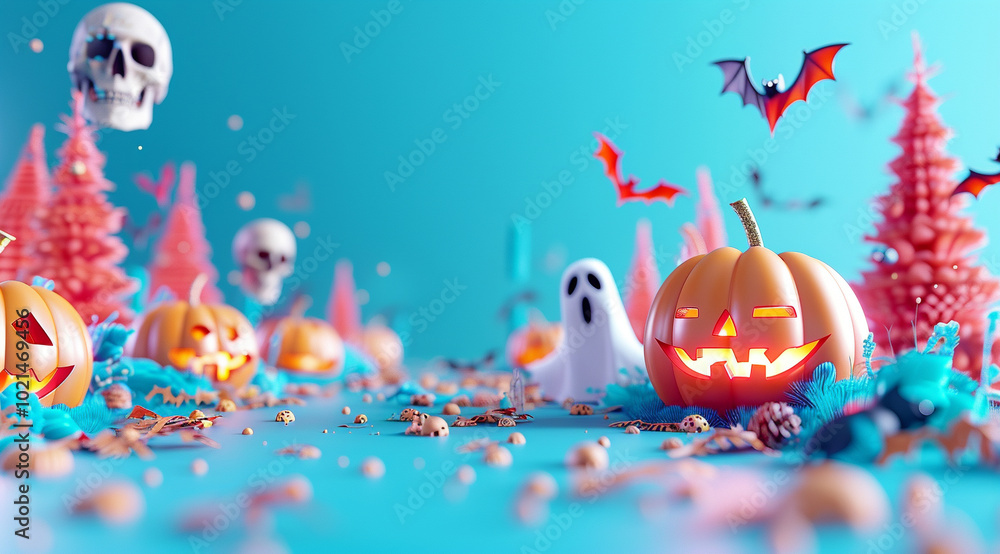 Fototapeta premium halloween party background