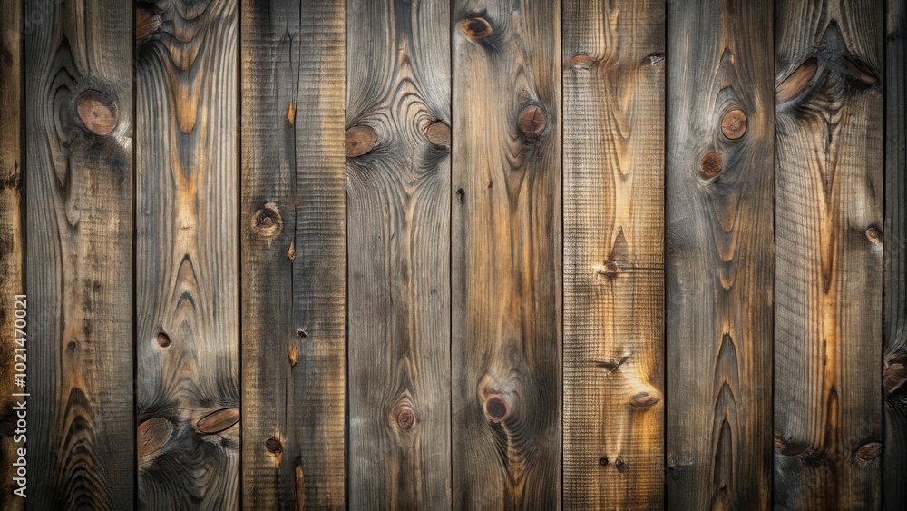 Aged Wooden Planks with Visible Grain and Knots - Rustic Background Texture Aged Wooden Planks with Visible Grain and Knots - Rustic Background Texture
