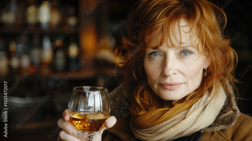 Beautiful young woman with glass and bottle of wine Beautiful young woman with glass and bottle of wine