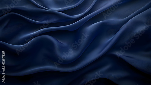 Abstract Blue Fabric Background