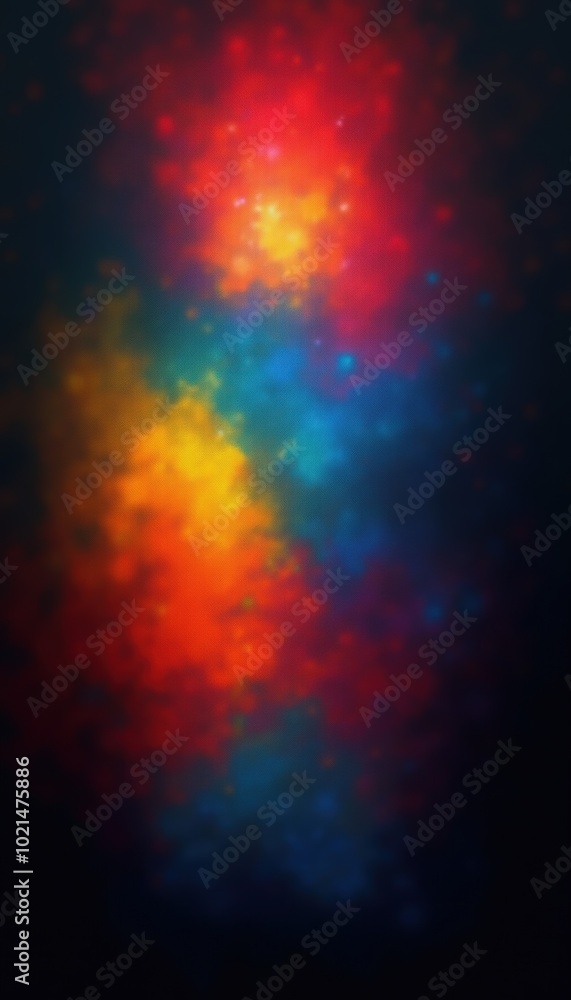 Fototapeta premium Vibrant abstract colorful background with luminous spots, perfect for creative projects, digital art, or as an artistic backdrop.
