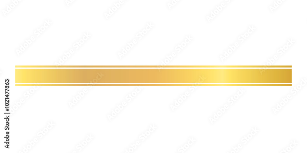 golden ribbon with gold border isolated on white background golden ribbon with gold border isolated on white background
