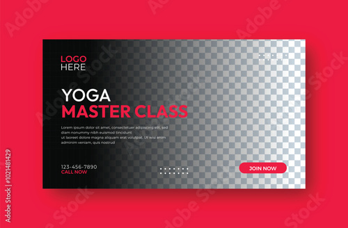 yoga centerweb bannner design template