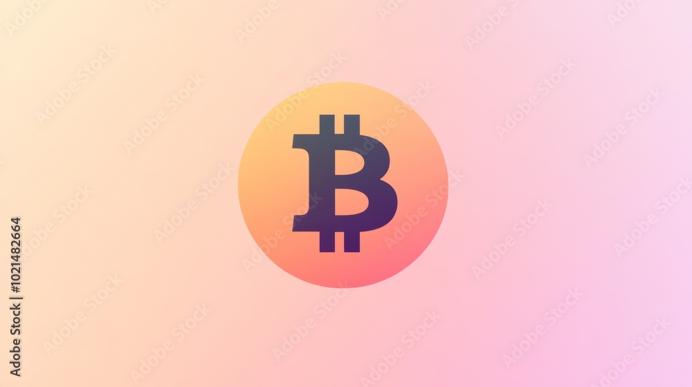 A pink background with a black and orange B A pink background with a black and orange B
