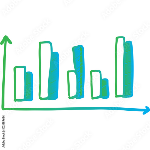  Business infographics icons with different diagram vector illustration. Abstract data visualization, marketing charts and graphs. Business statistics, planning and analytics, forecasting growth rates