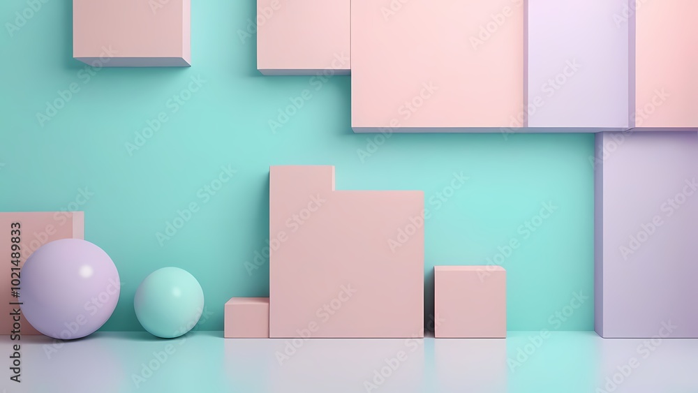 3d render of a podium with colorful background 3d render of a podium with colorful background