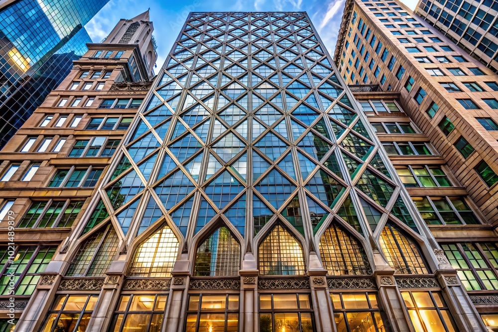 Modern Architectural Details of 731 Lexington Avenue in New York City with Unique Facade Features Modern Architectural Details of 731 Lexington Avenue in New York City with Unique Facade Features