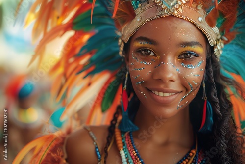 vibrant carnival rio janeiro brazil samba dancers floats parade costume lively atmosphere colorful photo