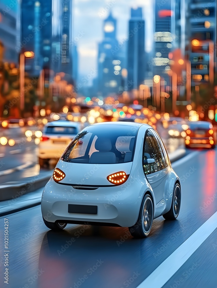 The futuristic design of self-driving cars reflects the advances in technology, making them an ideal subject for an article about advanced science and the future that many expect to arrive soon. The futuristic design of self-driving cars reflects the advances in technology, making them an ideal subject for an article about advanced science and the future that many expect to arrive soon.