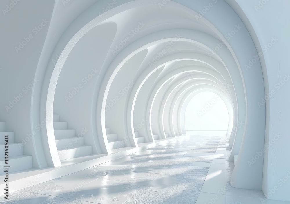 Modern Architectural Tunnel Perspective Modern Architectural Tunnel Perspective