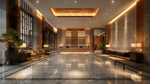 Luxury Hotel Lobby Interior Design