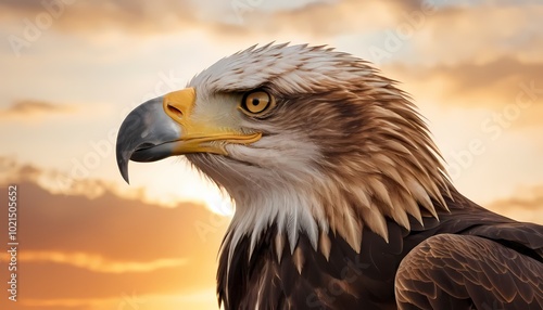 portrait of a bald eagle