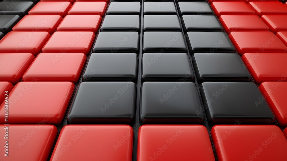 Captivating Geometric Black and Red Cube Pattern for Sale Promotion Captivating Geometric Black and Red Cube Pattern for Sale Promotion