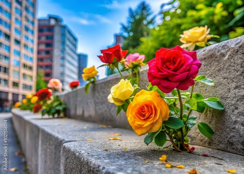 Roses Growing from Concrete: A Symbol of Resilience and Beauty in Urban Landscapes and Unlikely Environments