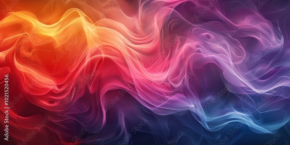 Obraz premium Abstract Colorful Flowing Waves Background Image