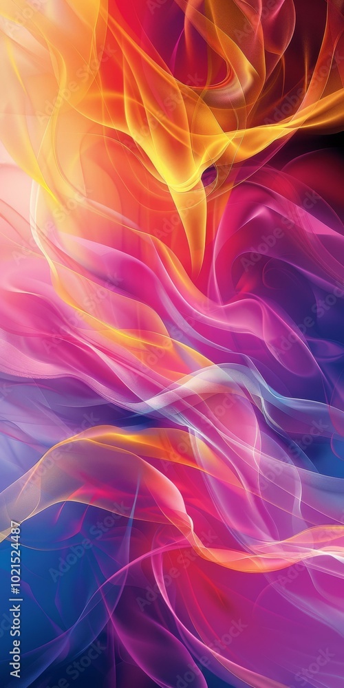 Obraz premium Abstract Colorful Flowing Lines