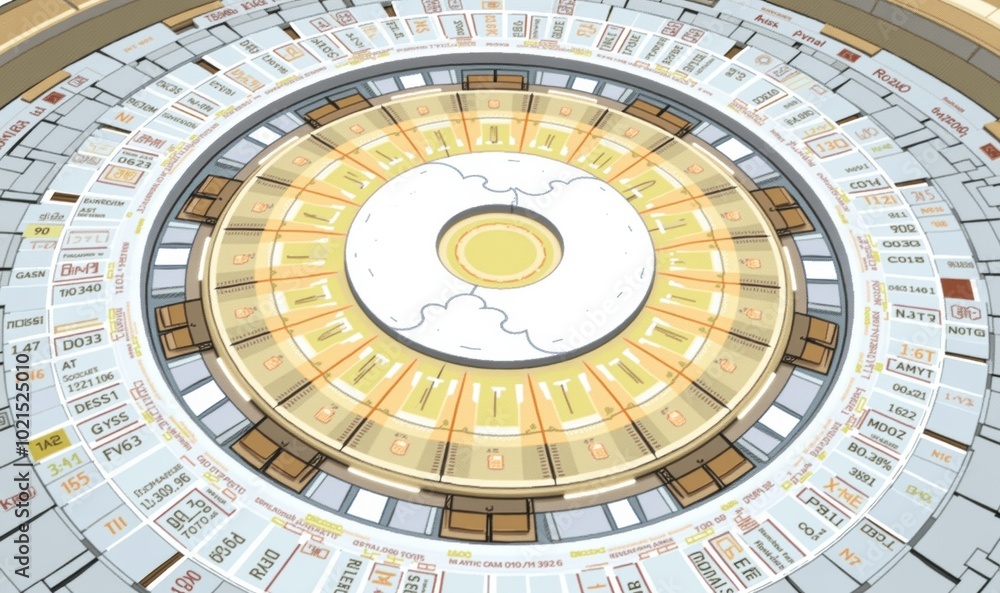 Obraz premium A visually striking circular infographic, perfect for data visualization, project planning, or marketing strategies.