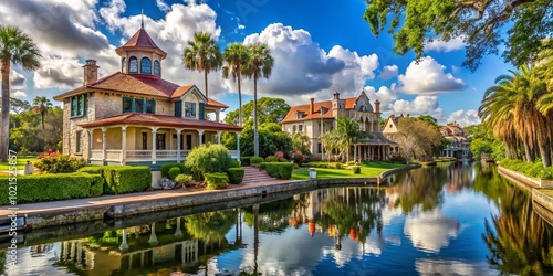 Scenic views of San Agustin City in Florida showcasing historic architecture and lush landscapes photo