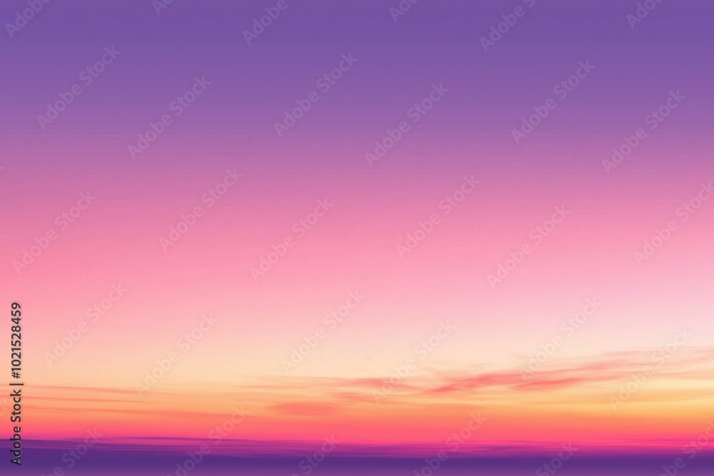 Fototapeta premium Pastel Sunset with a Soft Gradient of Pink, Orange, and Yellow