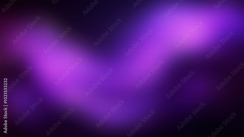 Abstract purple flowing light on dark background
