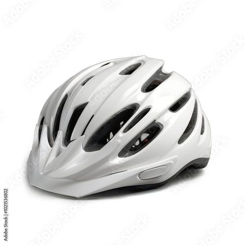 3D Mockup Bike cycling Helmet White Isolated