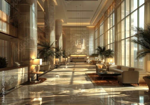 Modern Luxury Hotel Lobby Interior Design