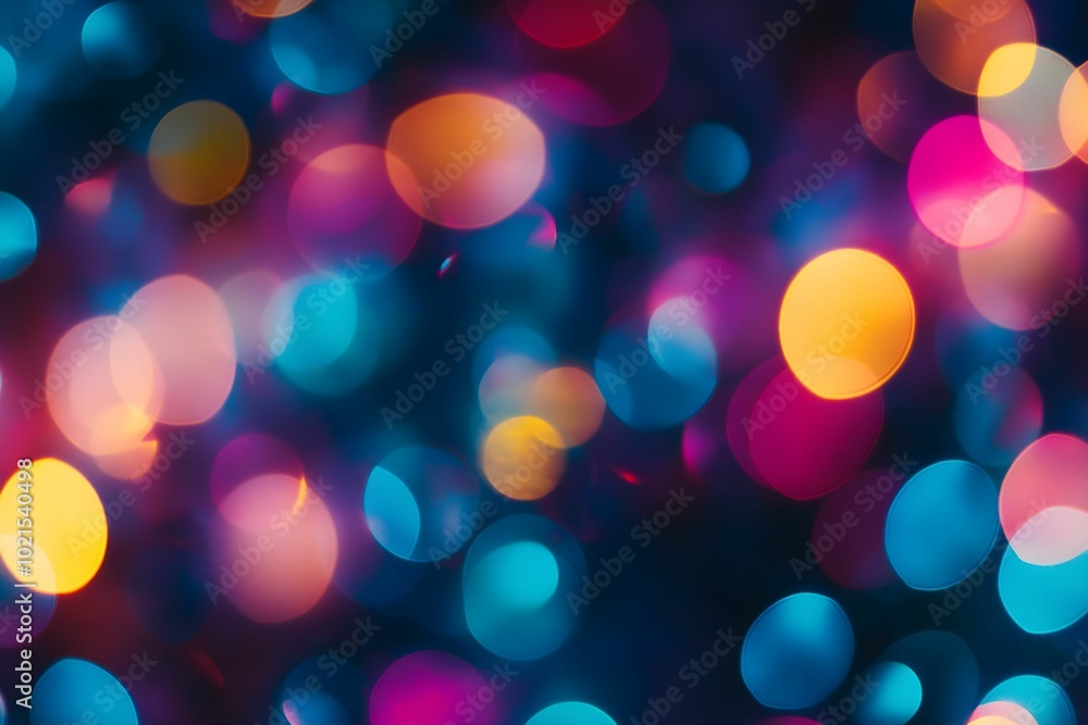 Colorful bokeh lights create a vibrant background effect for festive celebrations Colorful bokeh lights create a vibrant background effect for festive celebrations