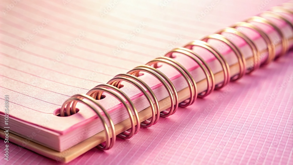 Soft Pink Notebook Paper Background for Creative Writing, Journaling, or Artistic Projects in Design