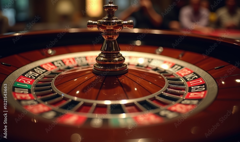 A close up view of a roulette wheel highlighting the excitement of casino gaming. Perfect for articles or marketing materials related to gambling and entertainment. A close up view of a roulette wheel highlighting the excitement of casino gaming. Perfect for articles or marketing materials related to gambling and entertainment.