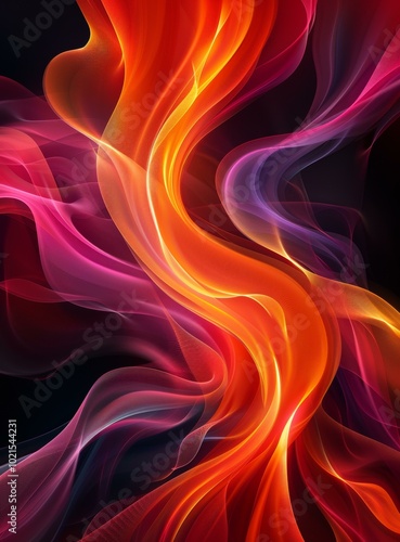 Wallpaper Mural Abstract Flowing Colors Torontodigital.ca