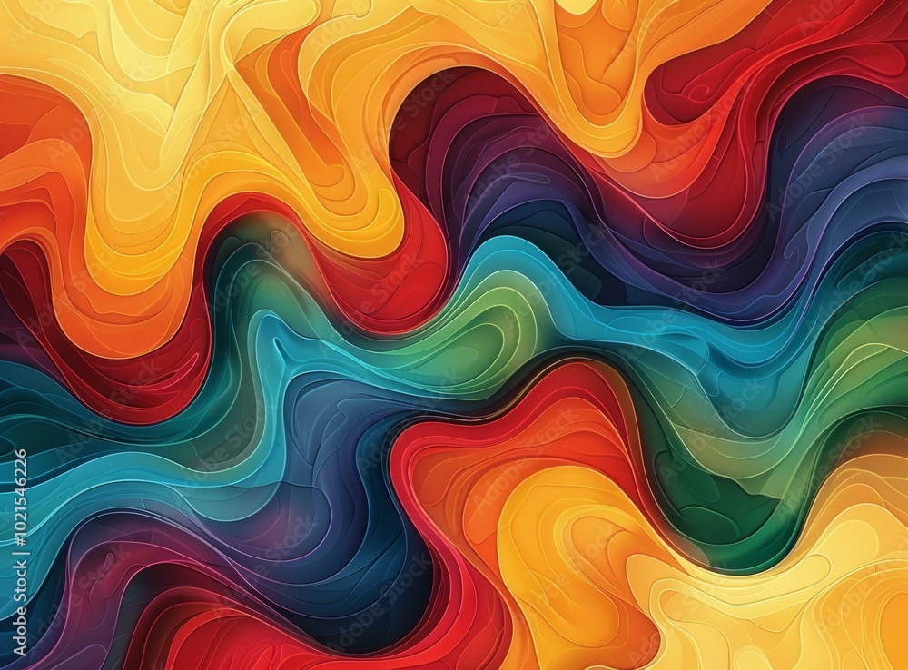 Abstract Colorful Liquid Wave Background Design Abstract Colorful Liquid Wave Background Design
