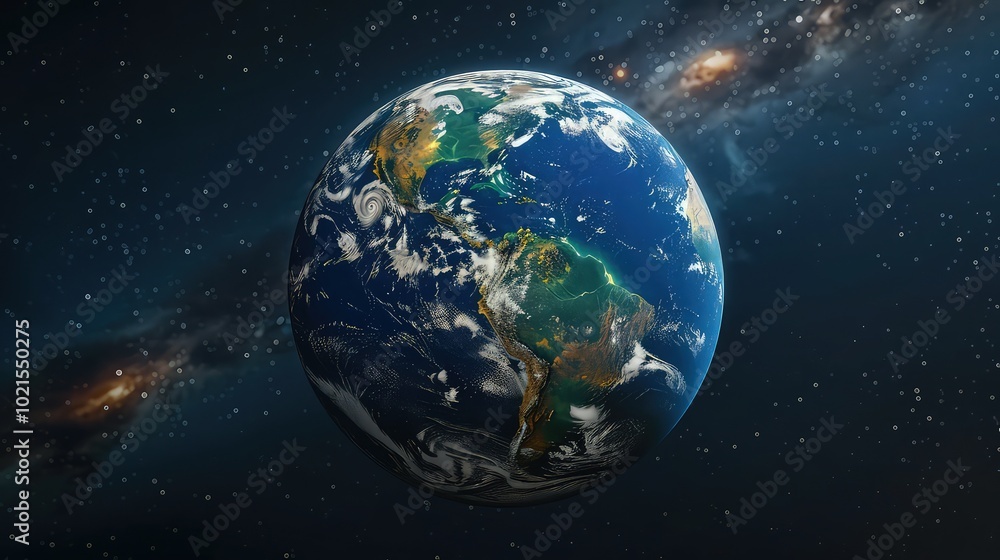 Obraz premium Abstract Planet earth loop able