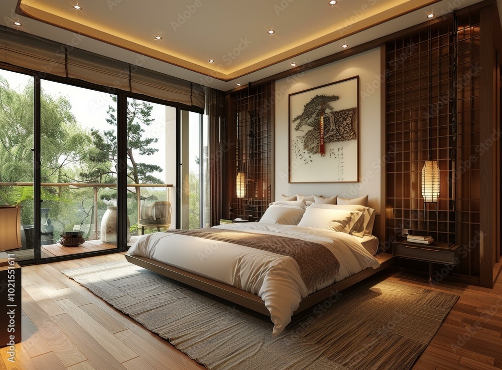 Modern Asian Style Bedroom Interior Design Modern Asian Style Bedroom Interior Design