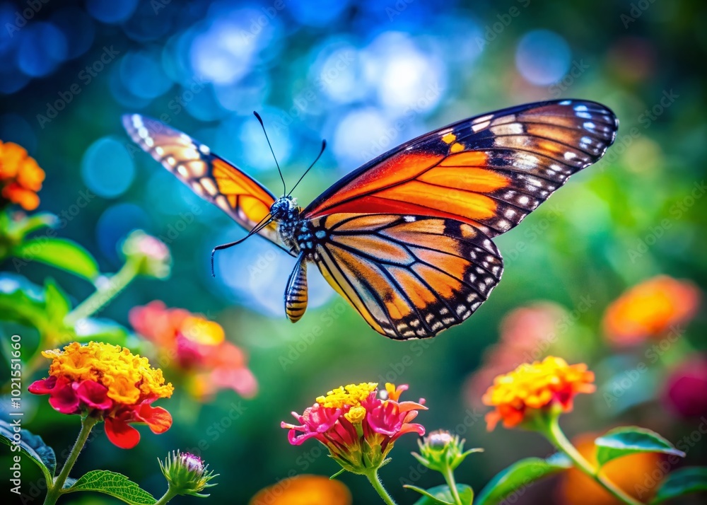 Obraz premium Stunning Butterfly Flying Images Capturing the Beauty of Nature in Vibrant Colors and Graceful Movement in the Wild