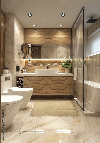 Modern Luxury Bathroom Interior Design photo