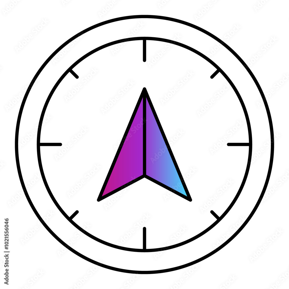 Direction Compass Icon - Navigation, Guidance, Success Path & Goal Setting Icon Direction Compass Icon - Navigation, Guidance, Success Path & Goal Setting Icon