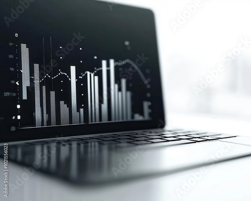 Digital timeline with fixed income fund performance over time, stable investment, predictable growth photo