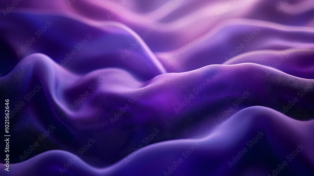 Obraz premium Abstract Purple 3D Wave Background