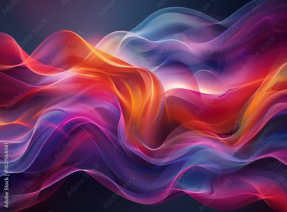 Fototapeta premium Abstract Colorful Flowing Lines Background Design